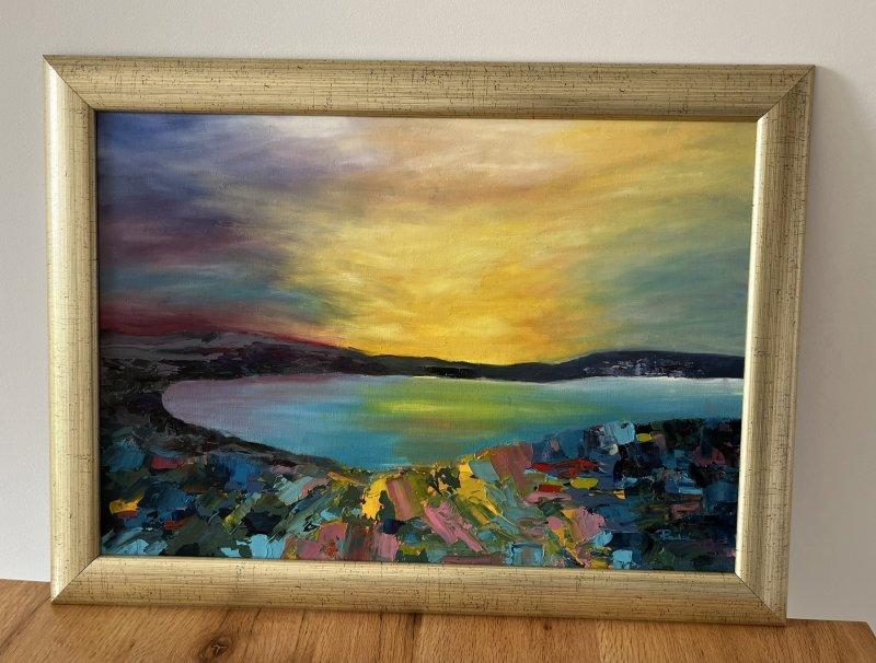 Sunset reflection, Painting Jasminka Radić