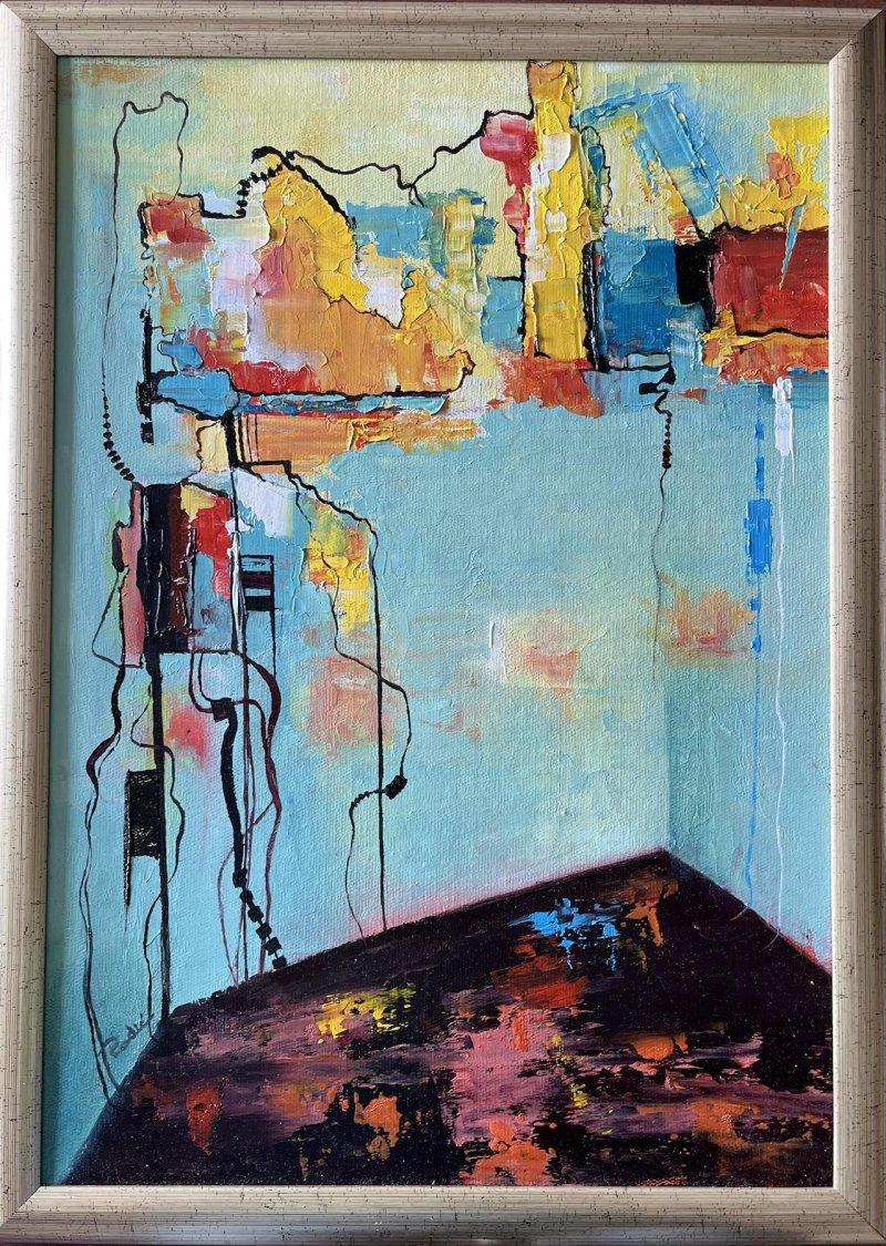 In the corner, Painting Jasminka Radić