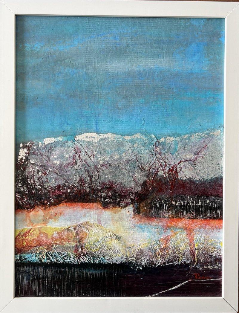 Winter landscape, Painting Jasminka Radić