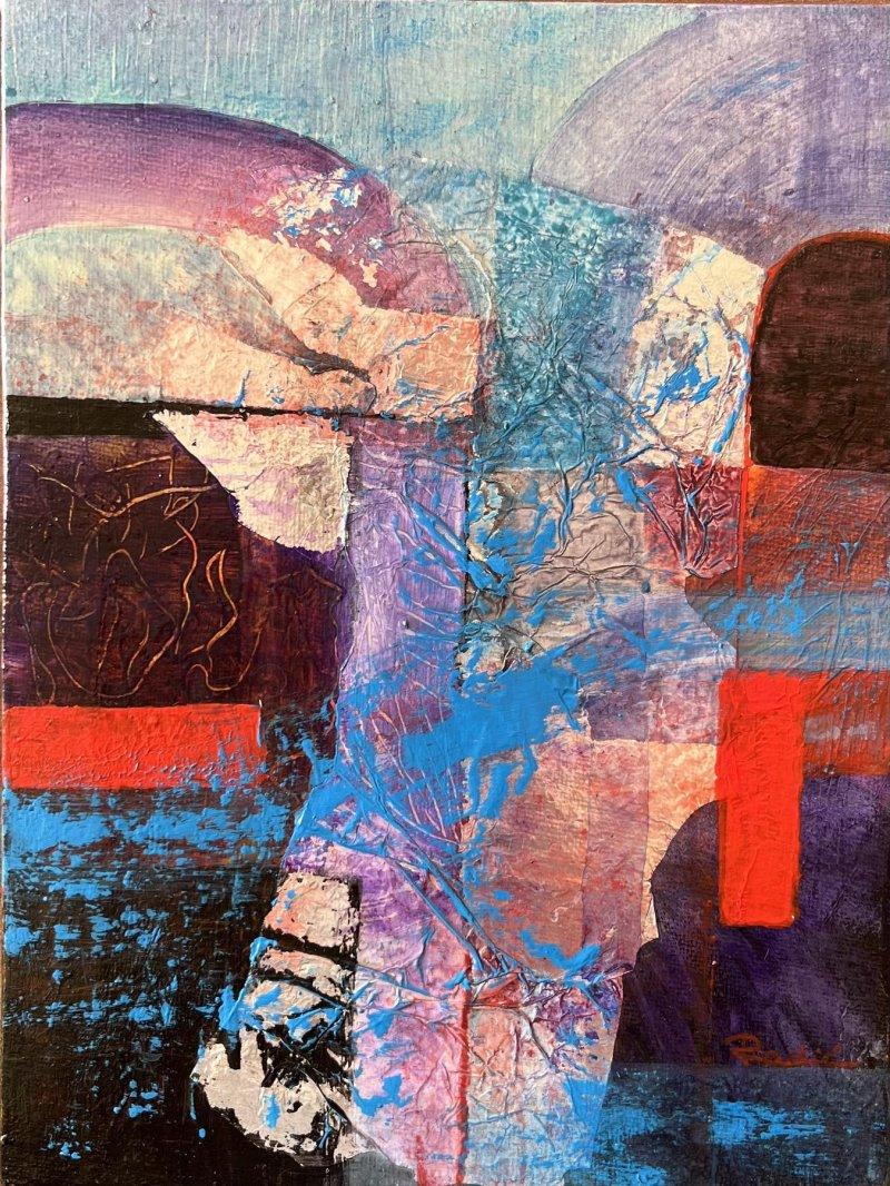 Blue connection, Painting Jasminka Radić