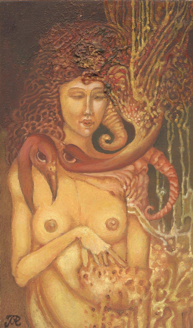 Two birds, Painting Radomir  Mudrinic