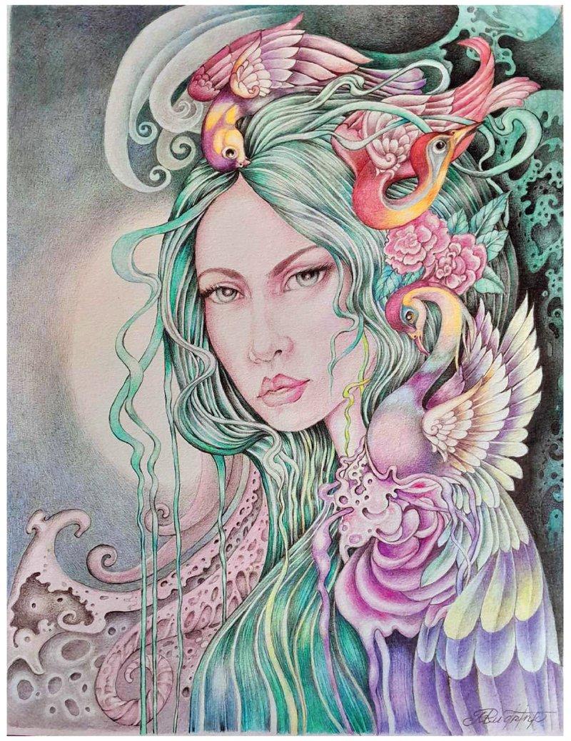 Portrait fantasy 2, Painting Radomir  Mudrinic