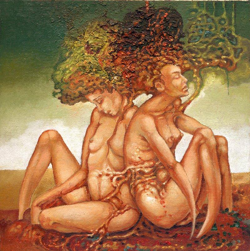With your thoughts, Painting Radomir  Mudrinic