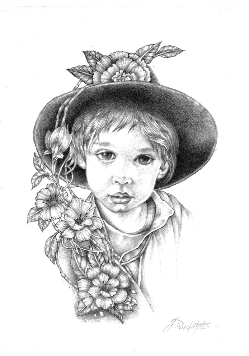 Deciji portret - Freja, Crtež Radomir  Mudrinic