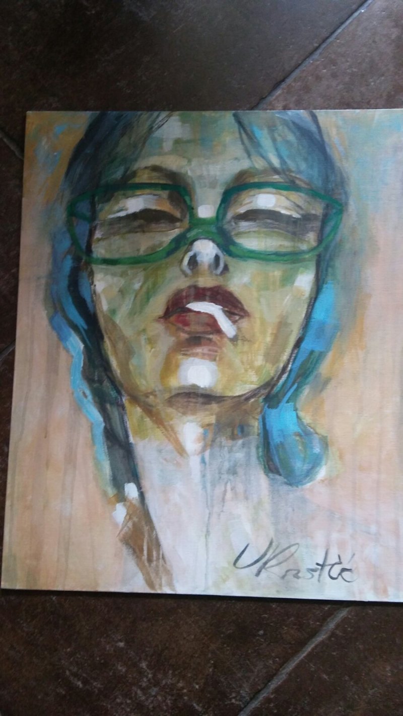 Girl, Painting vladeta krstic