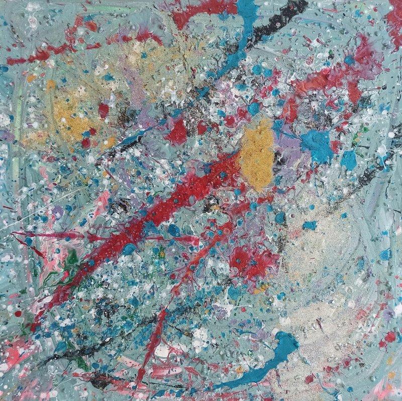 Abstract Lonely man, Painting Uliana Saiapina