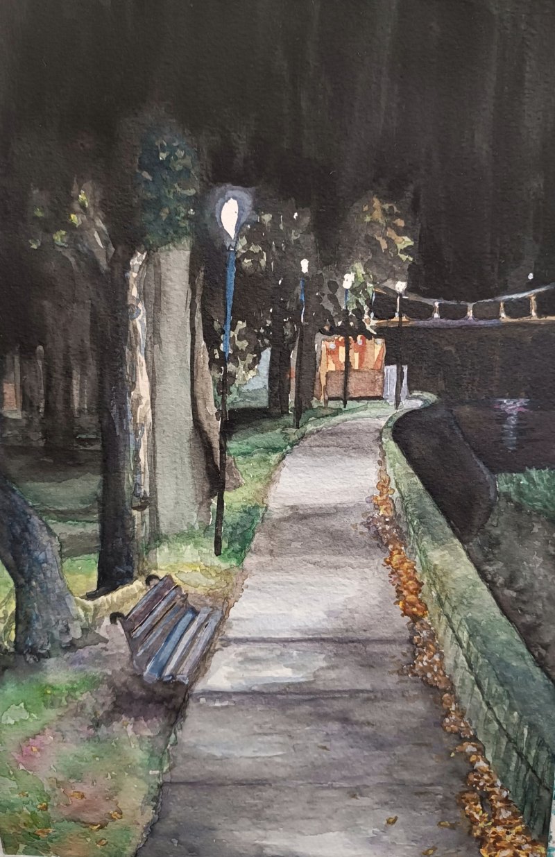 Silent rain, Painting Milica Zakić