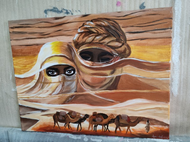 Desert, Painting Dunja Lalić