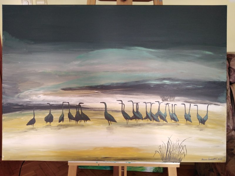 SWAMP BIRDS, Painting MARINA SAMARDŽIĆ