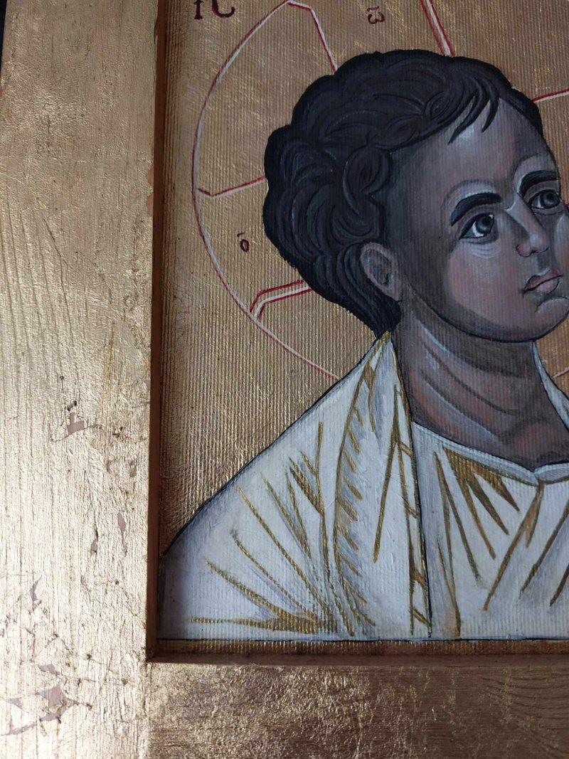 Little Jesus, Painting Leon Tapai