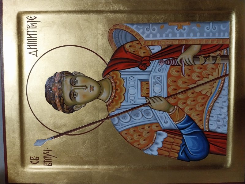 SAINT DEMETRIUS OF THESSALONIKI, Painting Vesna Vučković