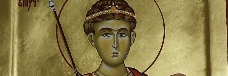 SAINT DEMETRIUS OF THESSALONIKI, Painting Vesna Vučković