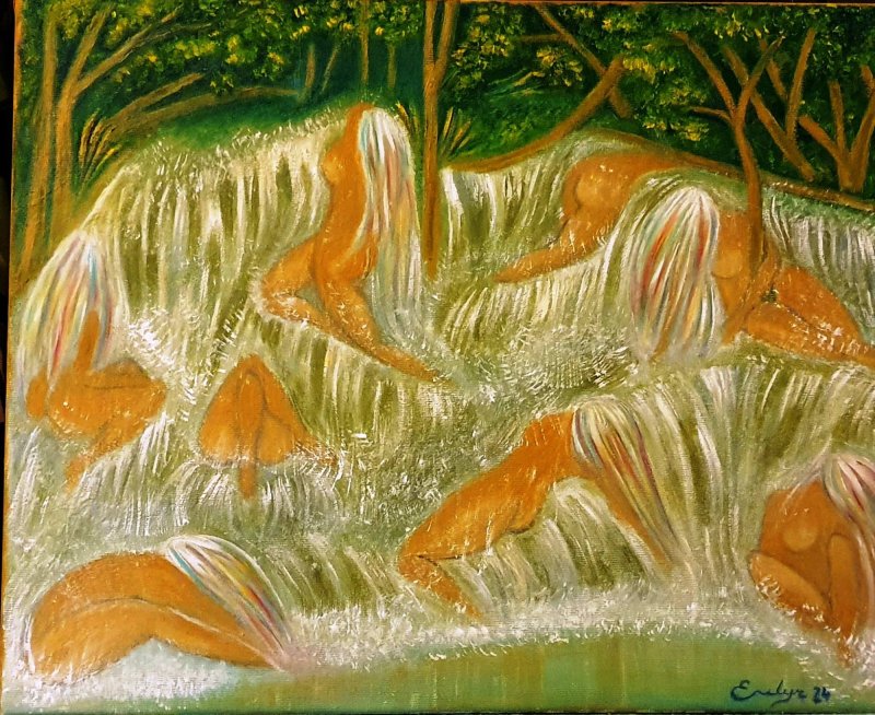 Ocho Rios Jamaica, Painting Emilija Ristic
