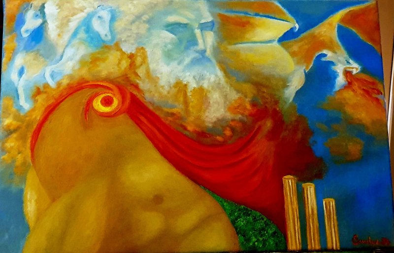 Etna, Sicily Goodfather, Painting Emilija Ristic