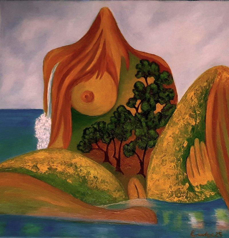 Sensual Lady Madeira, Painting Emilija Ristic
