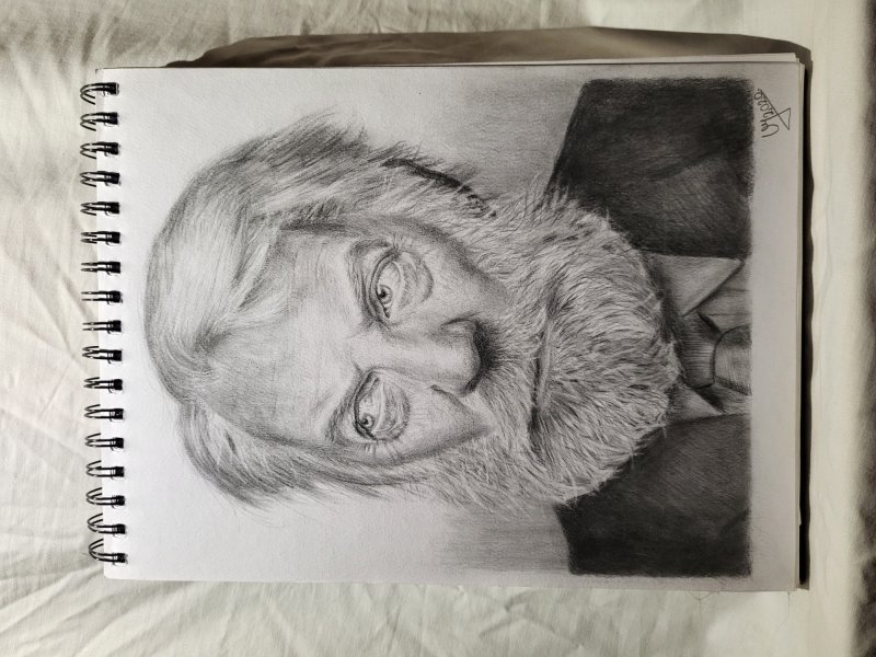 Portret glumca Donalda Sutherlanda