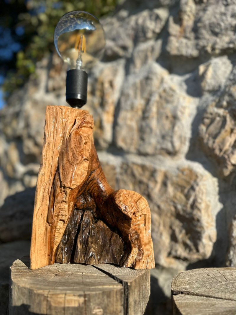 Lampa wood craft, Handicraft Zdenka Matić Jasenski