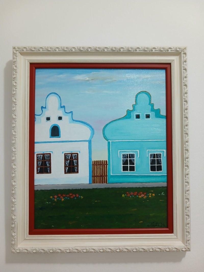 Vojvodinian houses North Serbia, Painting Nadja