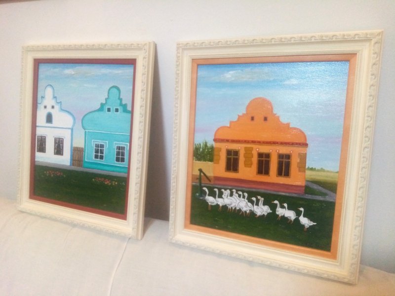 Vojvodinian houses North Serbia, Painting Nadja