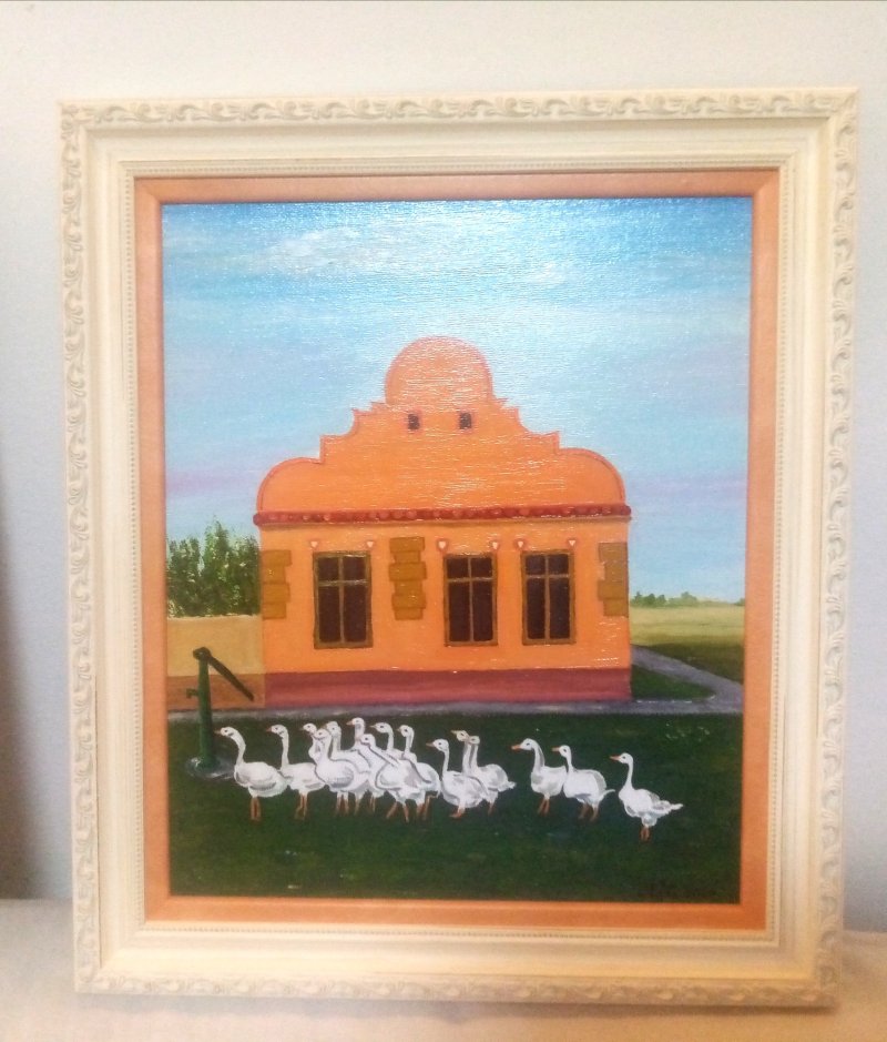 Vojvodinian houses North Serbia, Painting Nadja