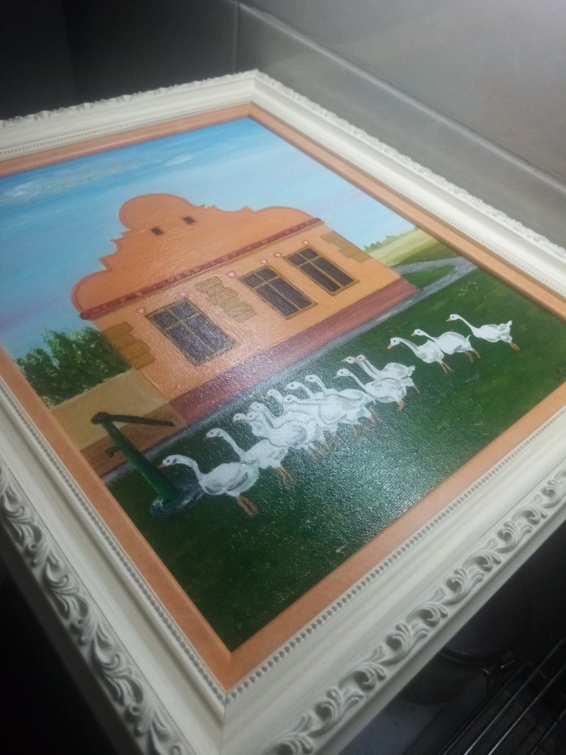 Vojvodinian houses North Serbia, Painting Nadja