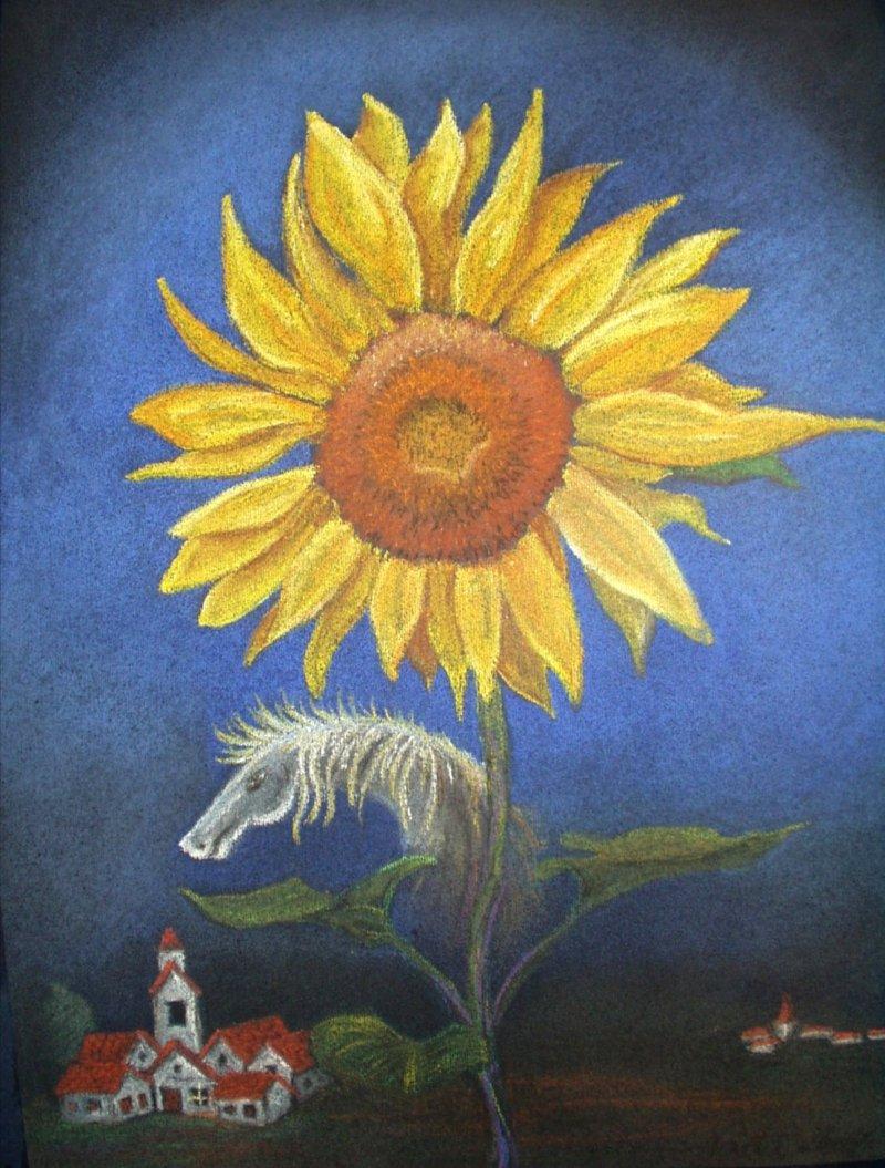 Sunflower 1, Painting Nadja