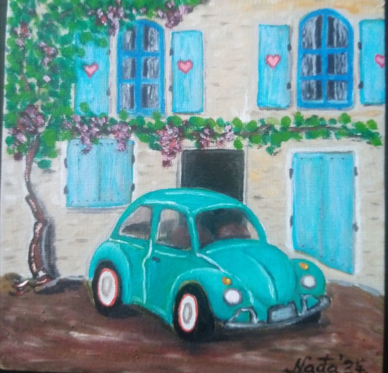 Oldtimer Buba volkswagen, Slika Nadja
