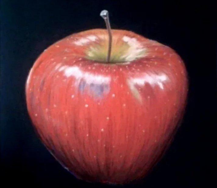 The apple La pomme, Painting Nadja