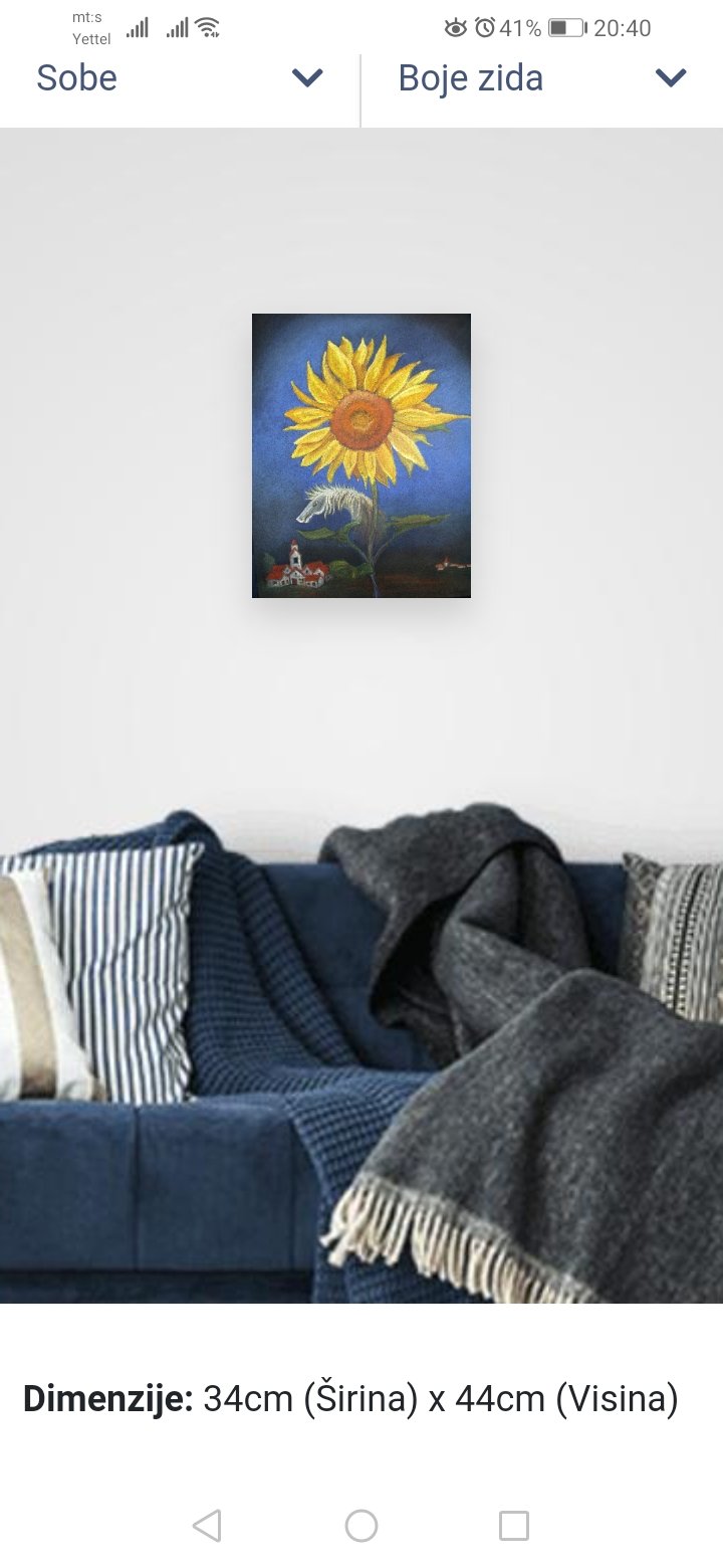 Sunflower 1, Painting Nadja