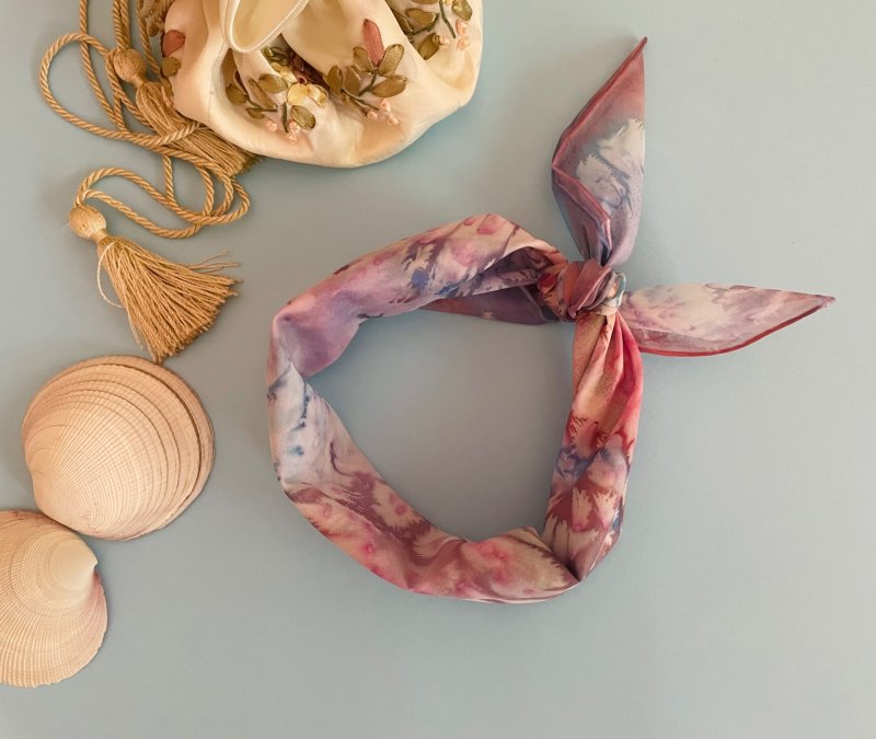 Hand painted silk scarf by Lana S, Handicraft Svetlana Lana Popovic