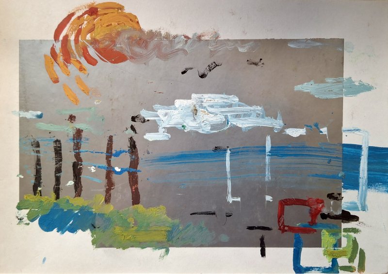 Dry sea, Painting Igor Stević