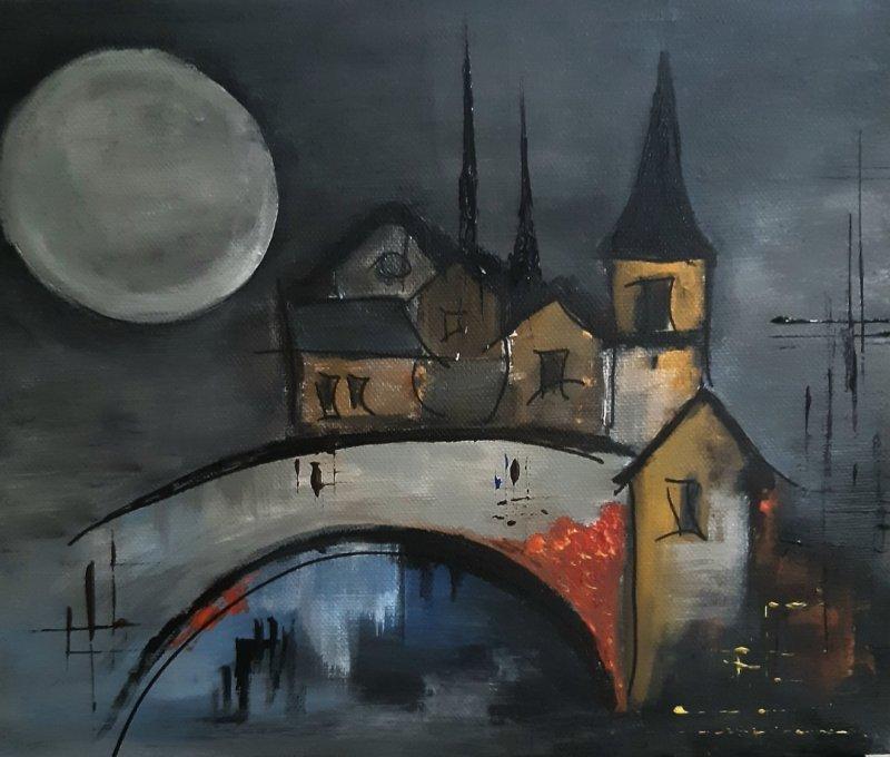 Bridge, Painting Szilvia Milanović