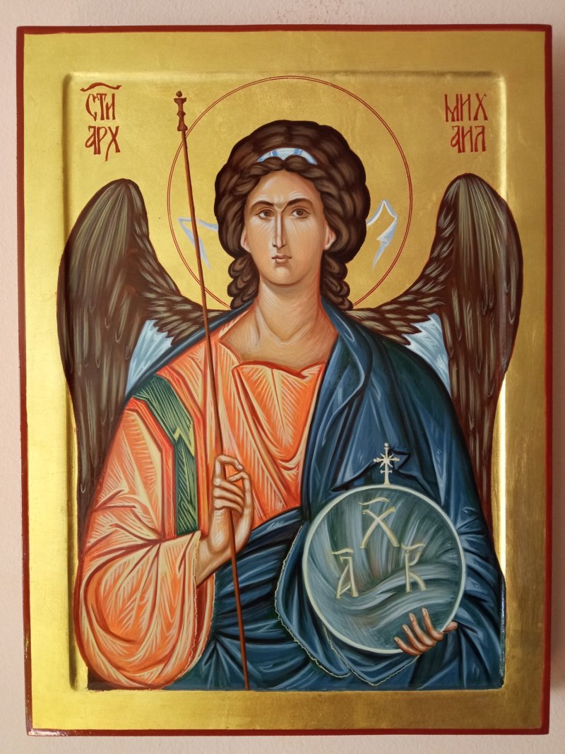 Icon of St Archangel Michael, Painting Dragana Zivadinovic