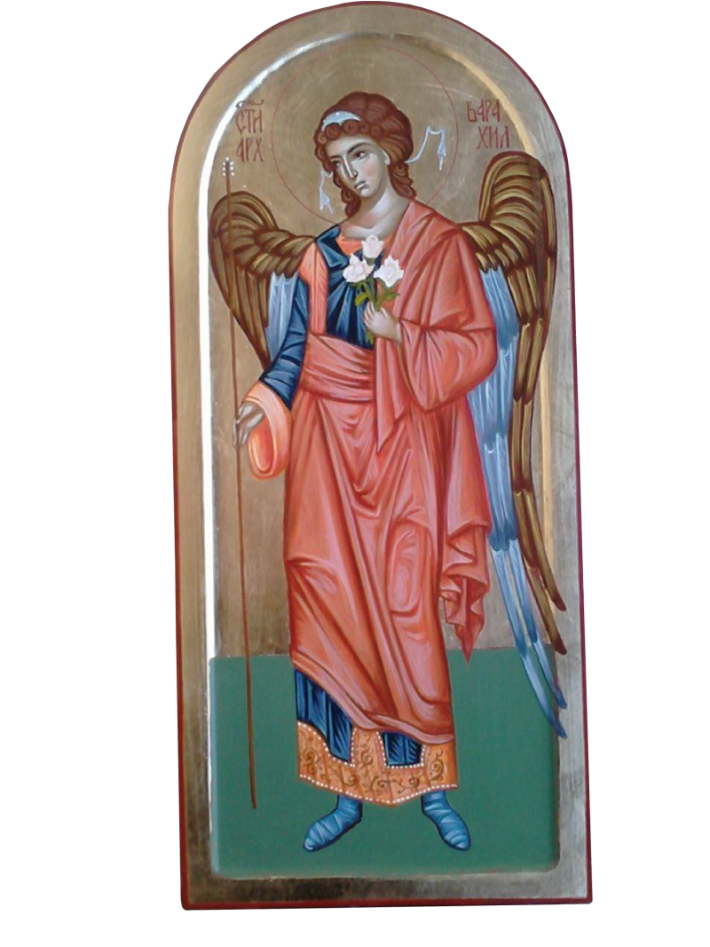 Icon of Saint Archangel Varahiel, Painting Dragana Zivadinovic