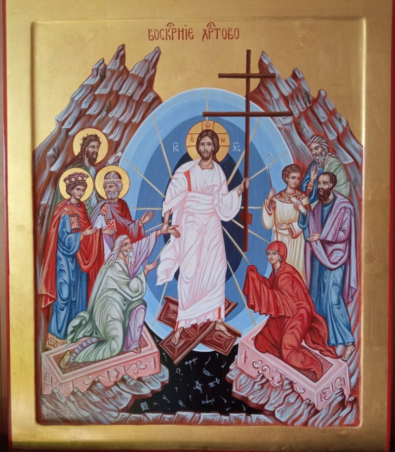 The resurrection of Christ, Painting Dragana Zivadinovic