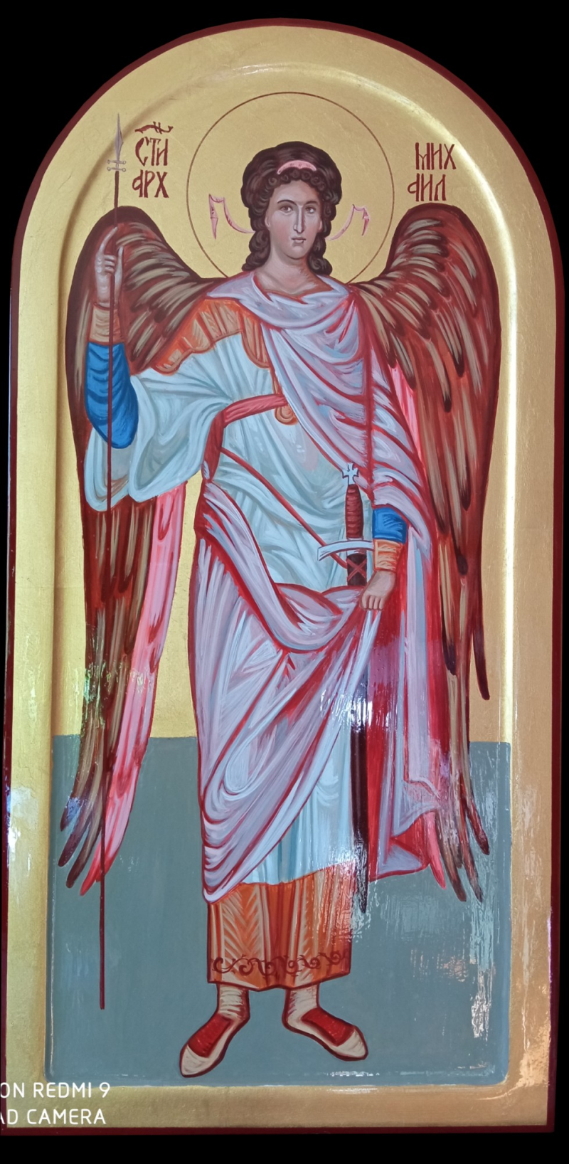Icon of St Archangel Michael, Painting Dragana Zivadinovic