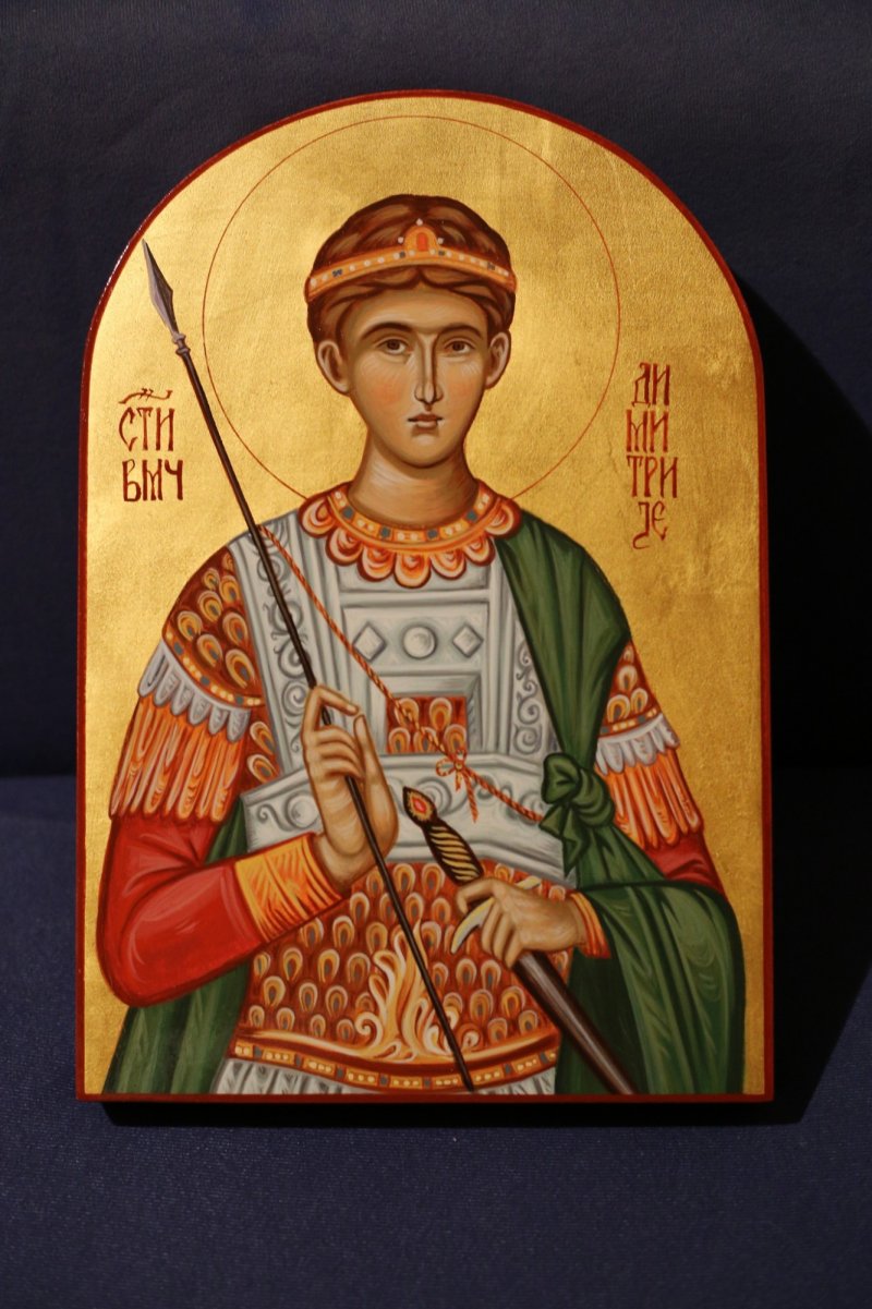 Icon of Saint Demetrius the Great Martyr, Painting Dragana Zivadinovic