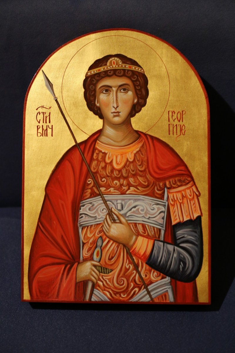 Icon of Saint George the Great Martyr, Painting Dragana Zivadinovic