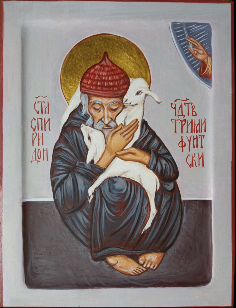 Ikona Sv Spiridona Cudotvorca, Painting Dragana Zivadinovic