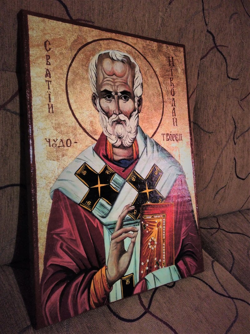 Sveti Nikola, Slika Purple Art