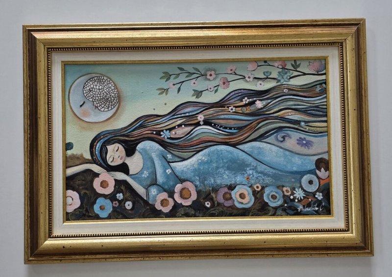 Oil on canvas - Moons Lullaby, Painting Dusko Dule