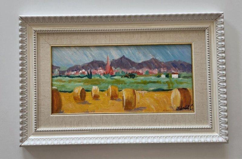 Oil on canvas - The Scent of Harvest, a beautiful painting, Painting Dusko Dule