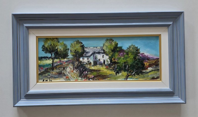 Oil on canvas - Mediterranean oasis, Painting Dusko Dule