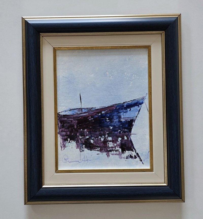 Oil on canvas - The Silence of the Boat, Painting Dusko Dule