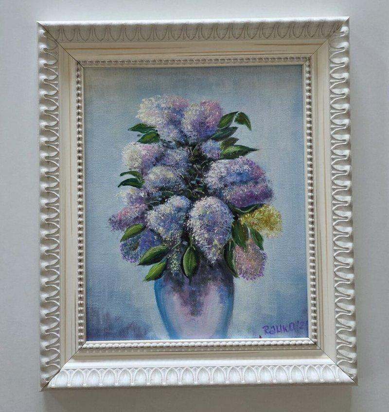 Oil on canvas - Lilacs