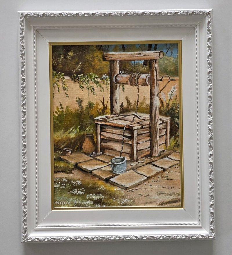 Oil on canvas - The Forgotten Well, a beautiful painting, Painting Dusko Dule