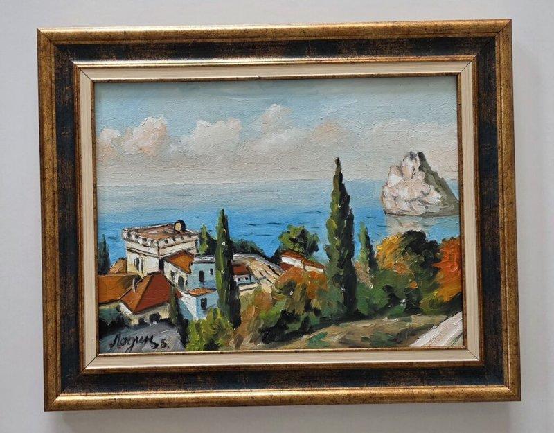 Oil on canvas - Mediterranean postcard, Painting Dusko Dule