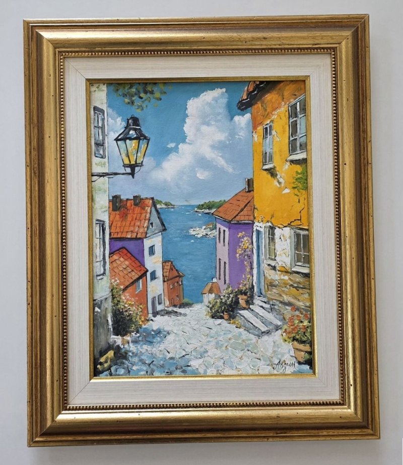 Ulje na platnu - Neznost mediterana, Slika Dusko Dule