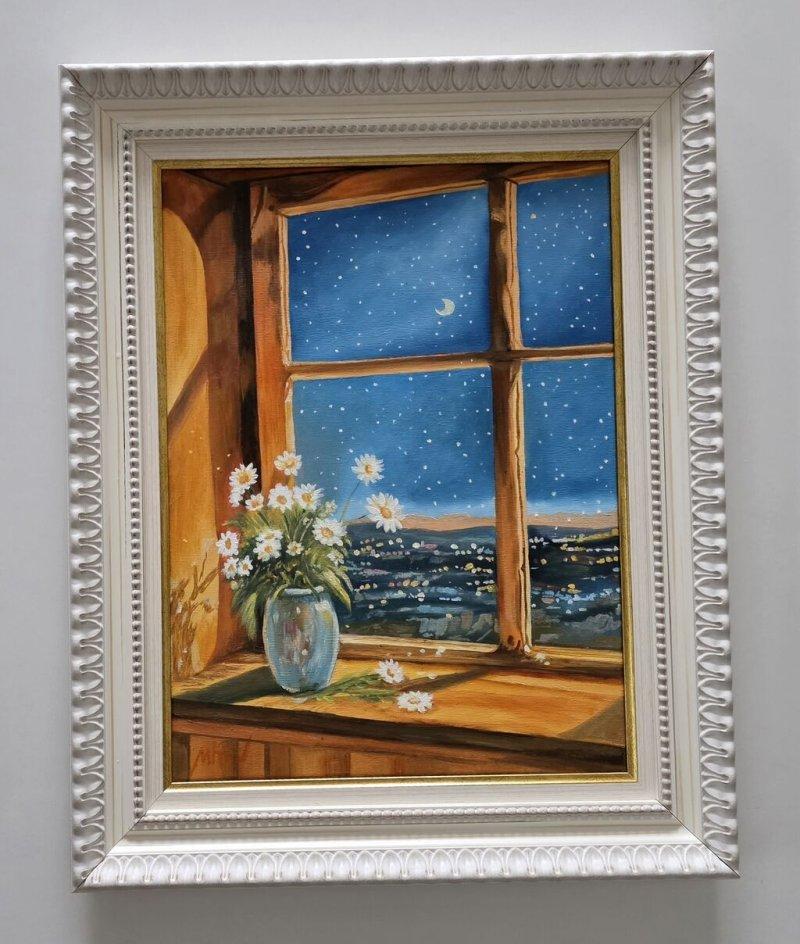 Oil on canvas - A moment of peace, beautiful, Painting Dusko Dule