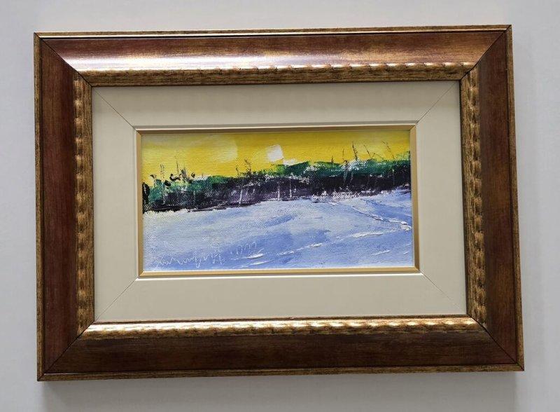 Oil on canvas - The Edge of Day, miniature